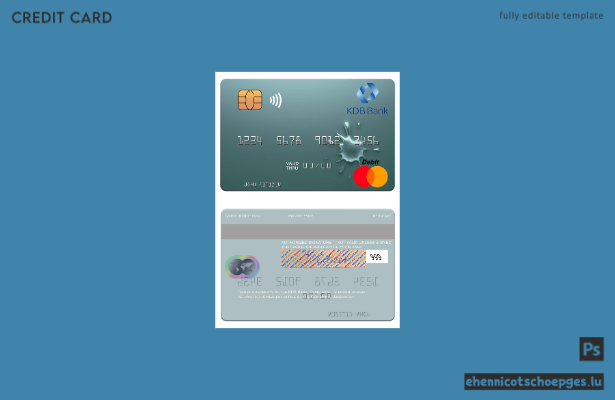 Usbekistan KDB Bank Mastercard Beispielvorschau
